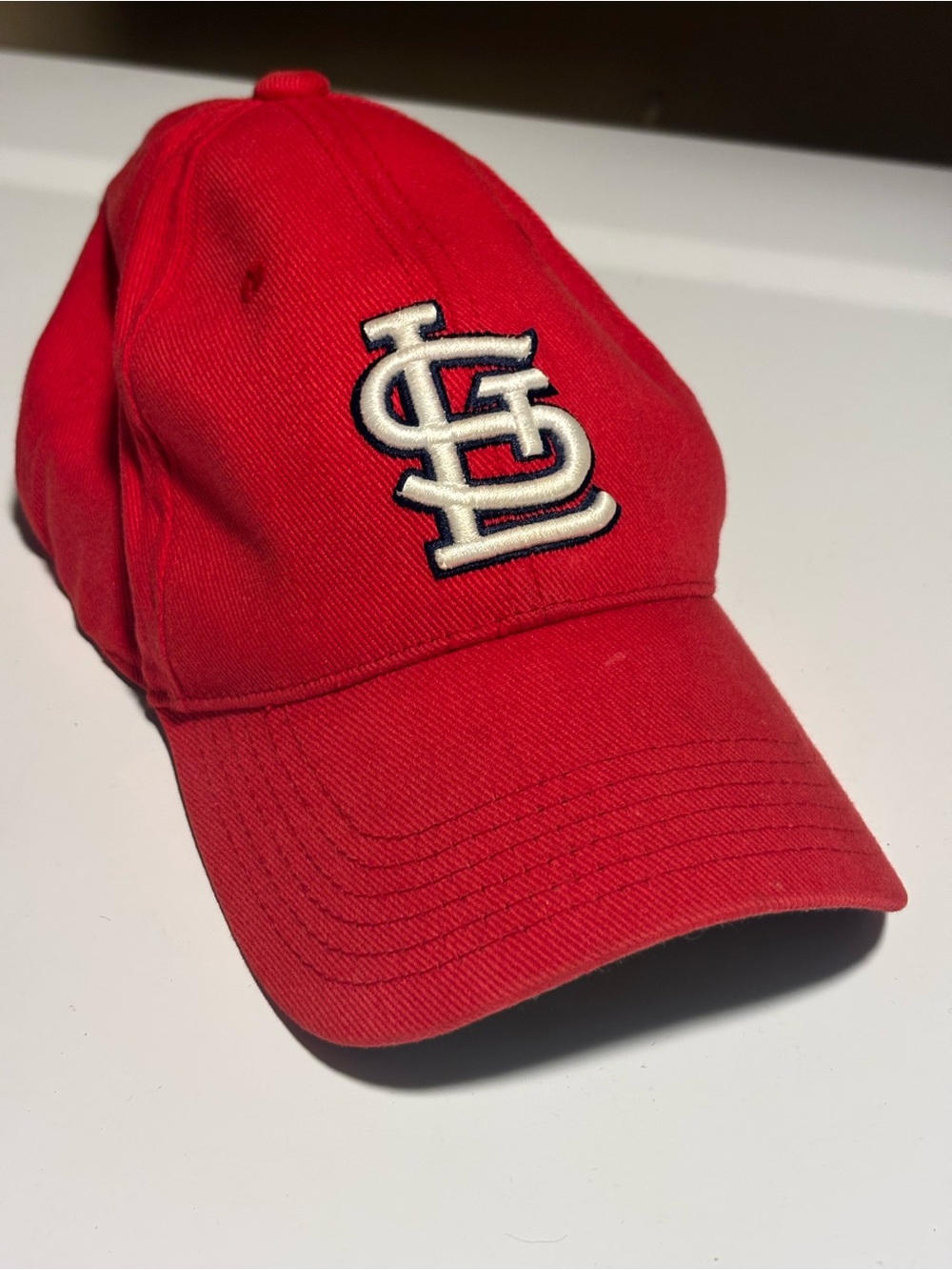 Red St. Louis Baseball Cap with Embroidered Logo one size